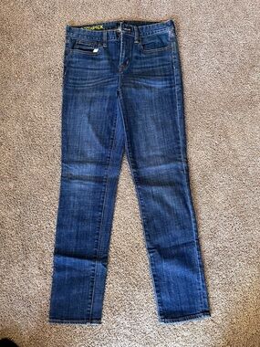 J. Crew Skinny Jeans in Dark Blue Wash